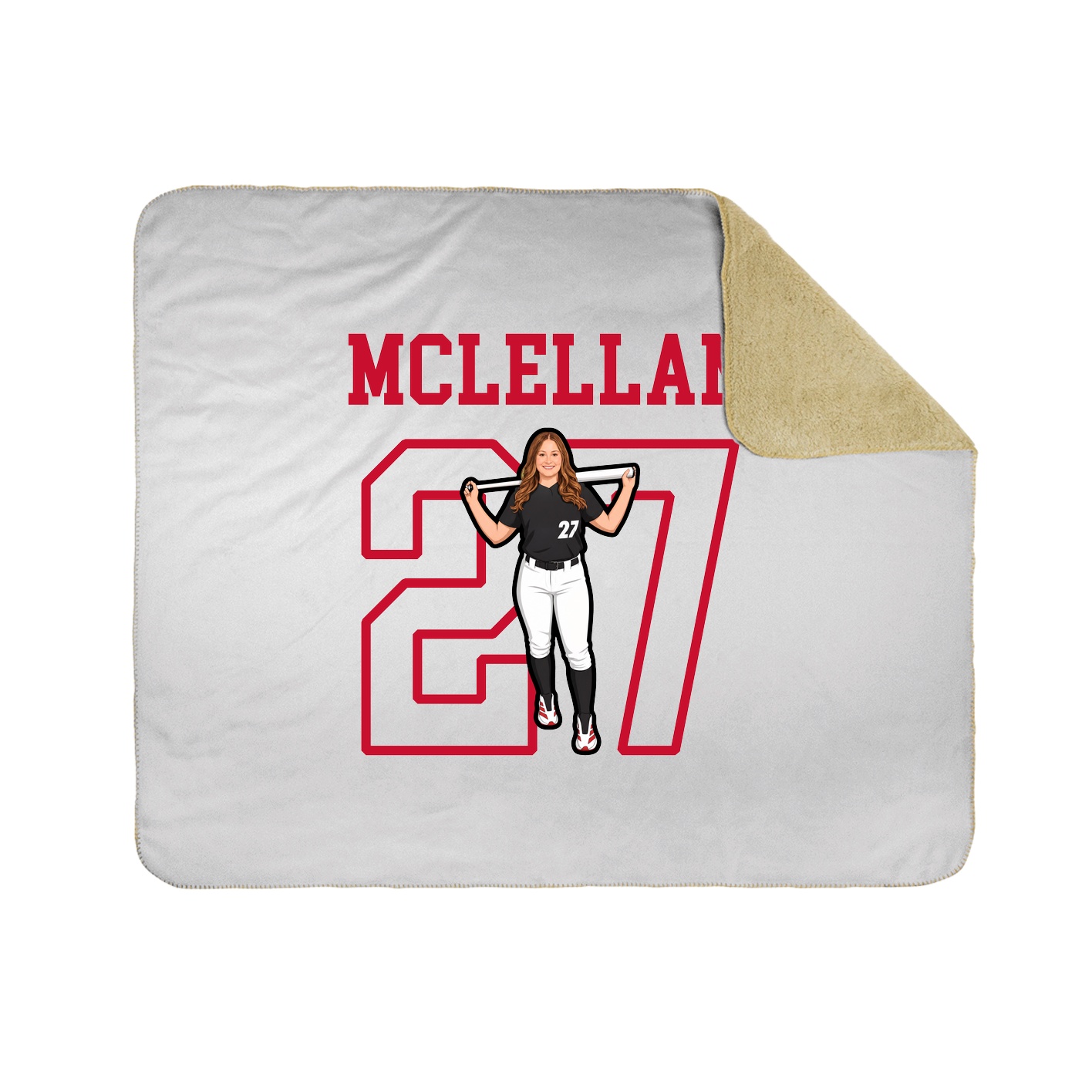 Throw Blanket — Shirsey in White