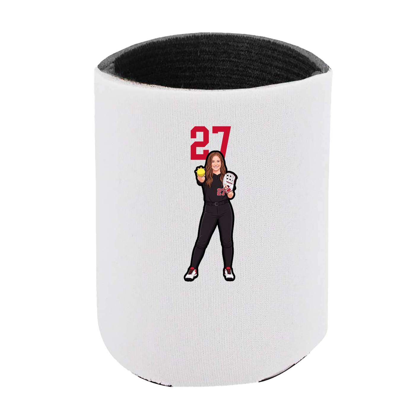 Can Holder — Number Top in White