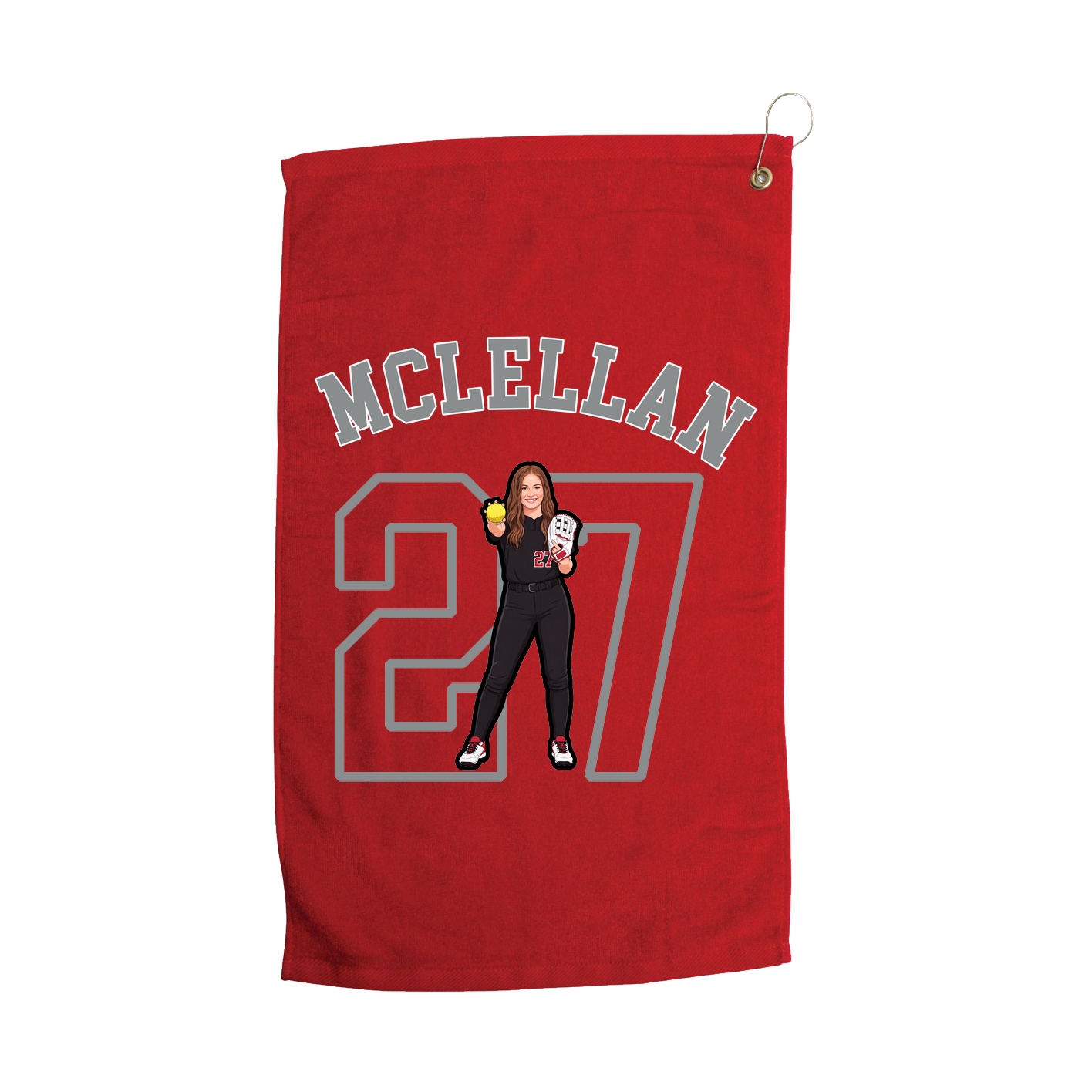Golf Towel — Shirsey Arch in Red