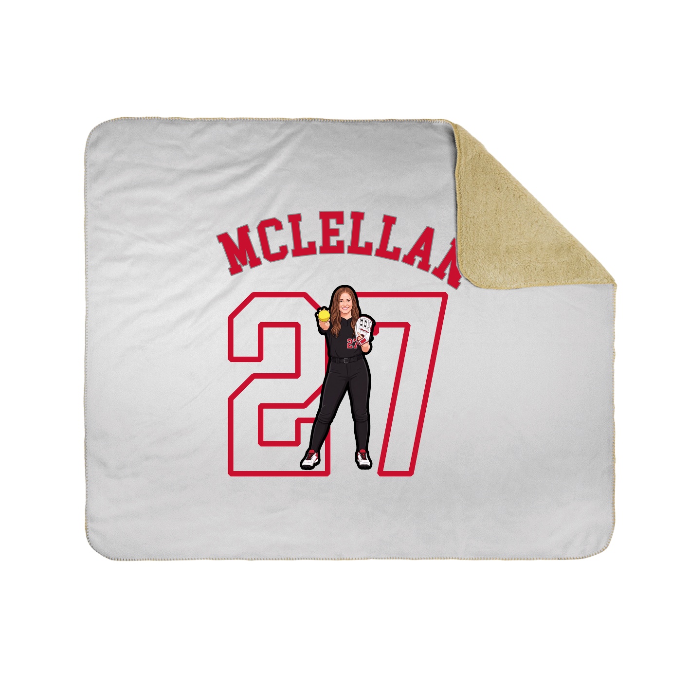 Throw Blanket — Shirsey Arch in White