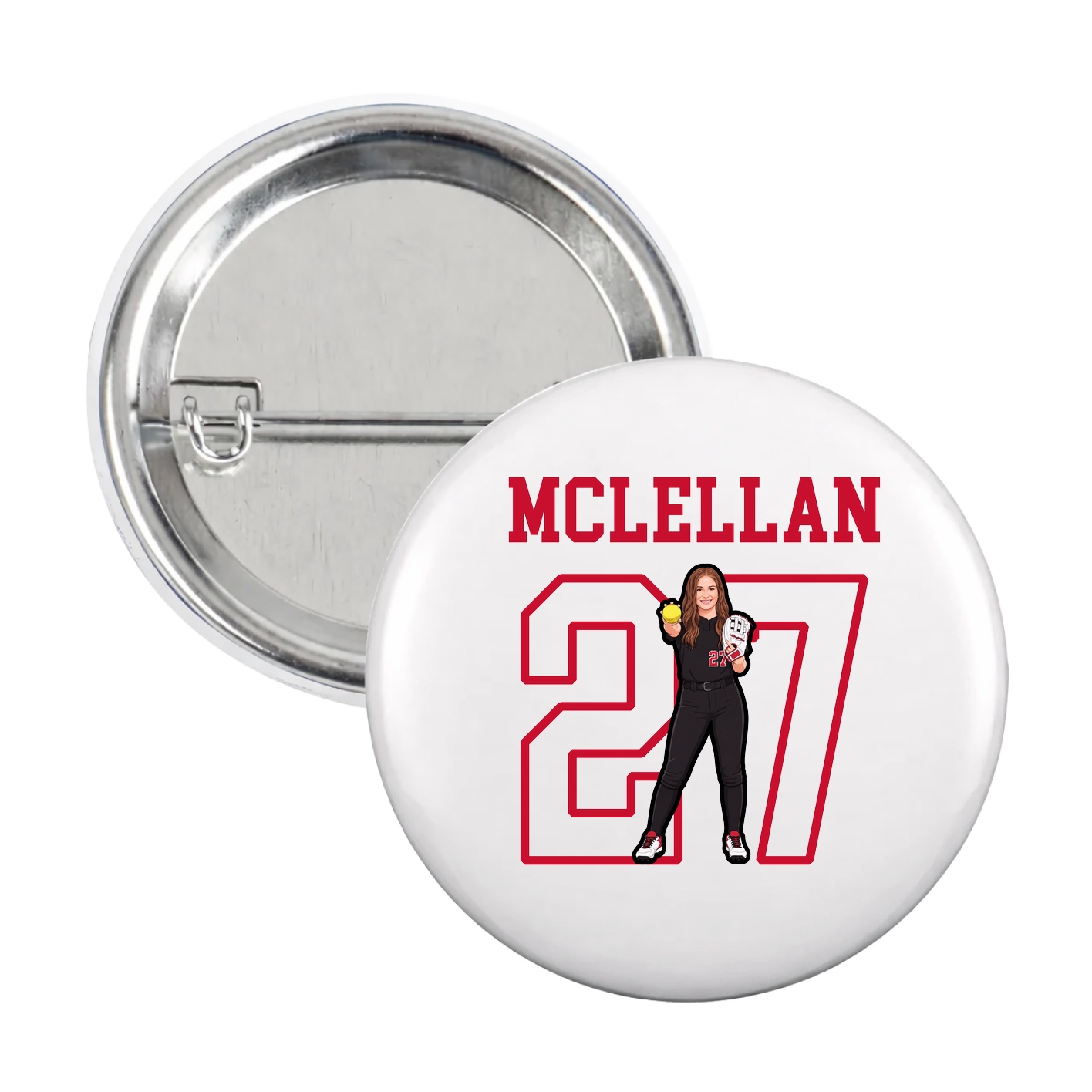 Game Day Button — Shirsey in White