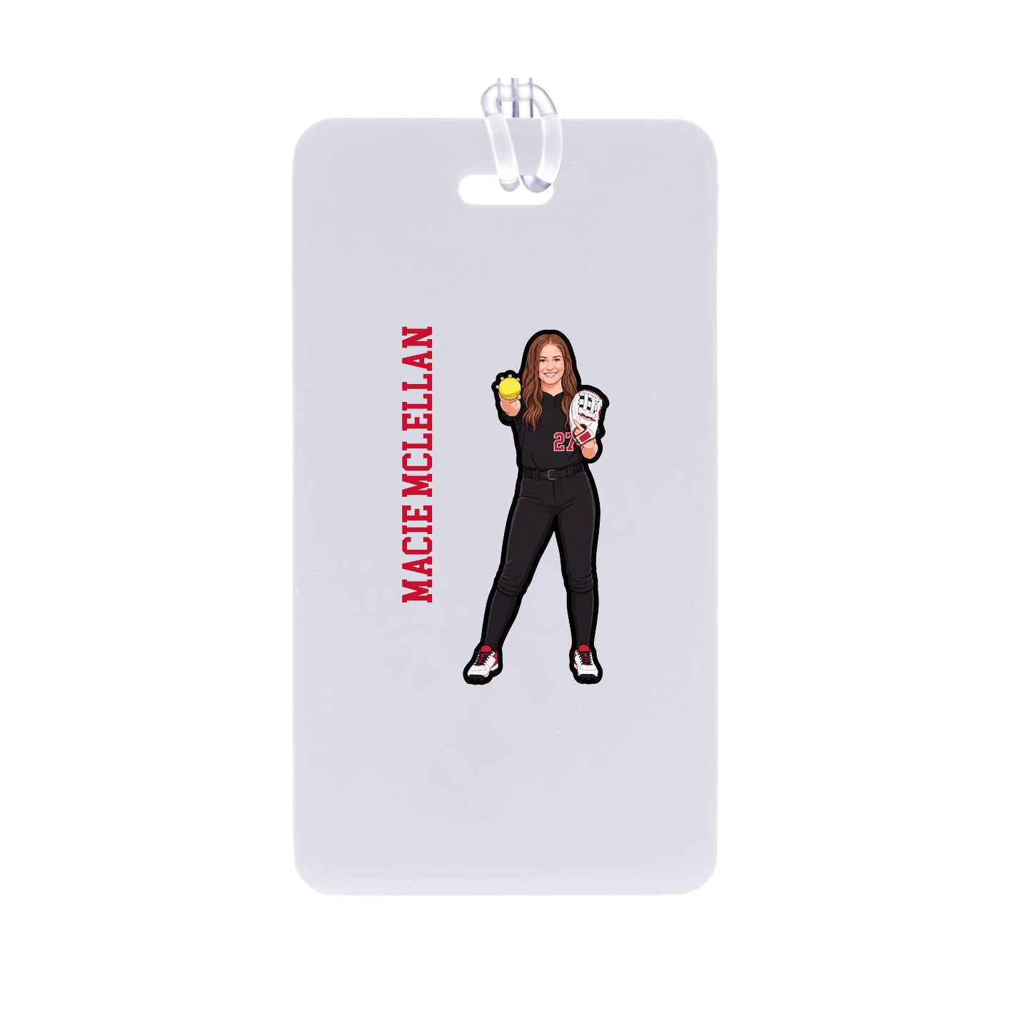 Bag Tag — Name Vertical in Classic