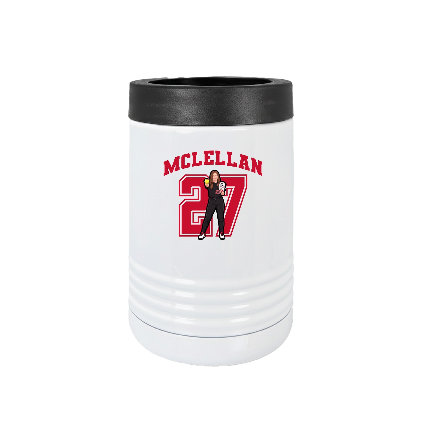 Beverage Holder — Number in White