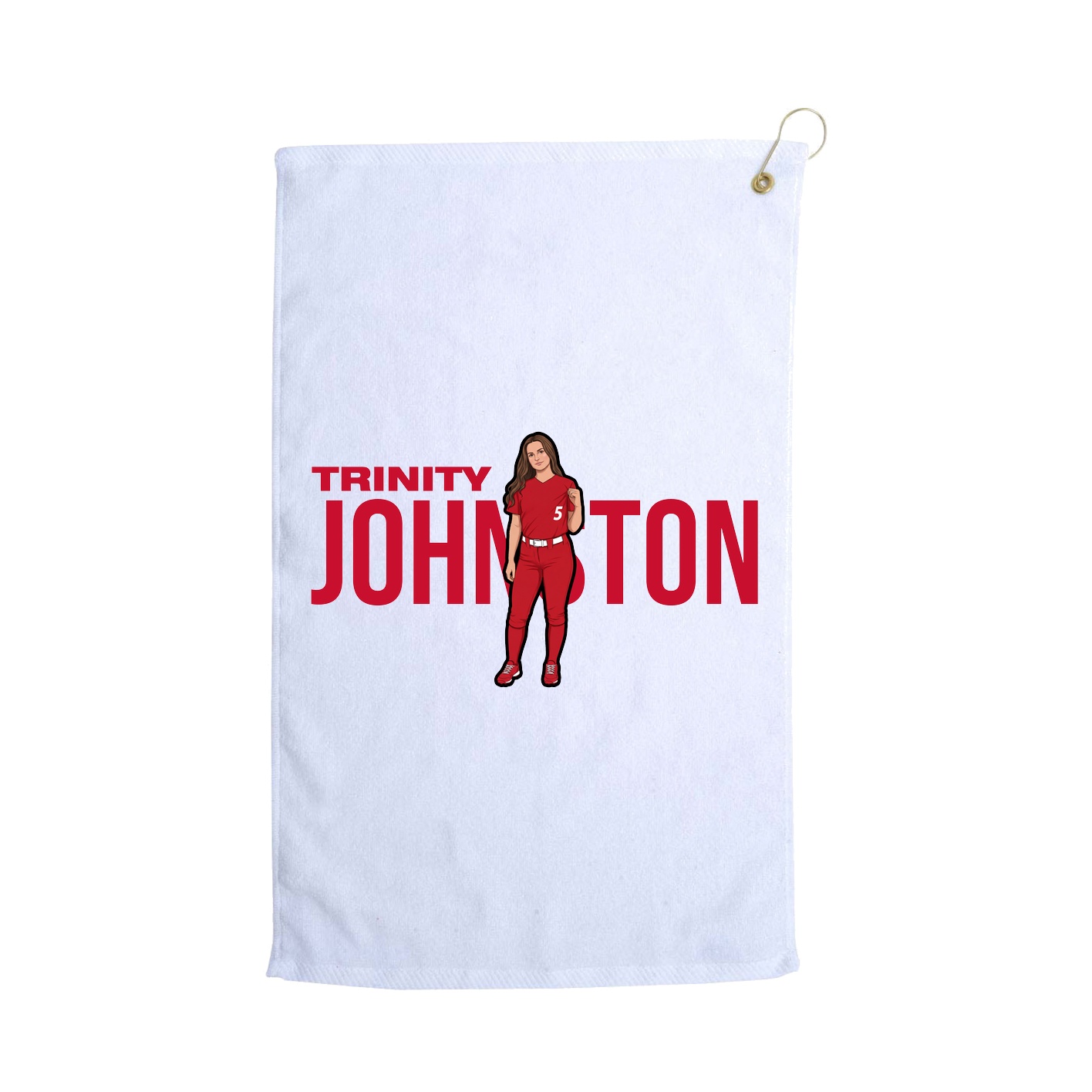 Golf Towel — Player Name in White