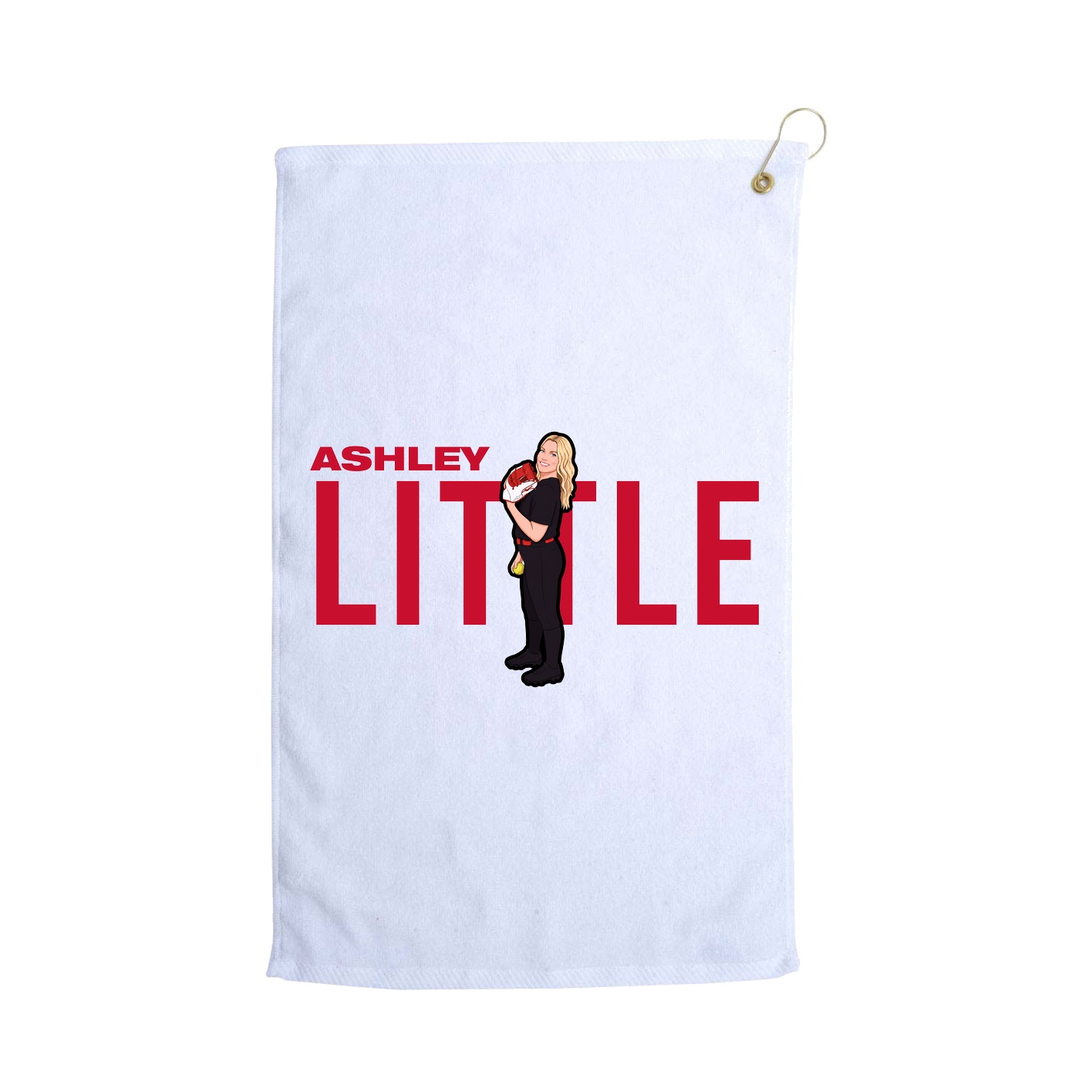 Golf Towel — Player Name in White
