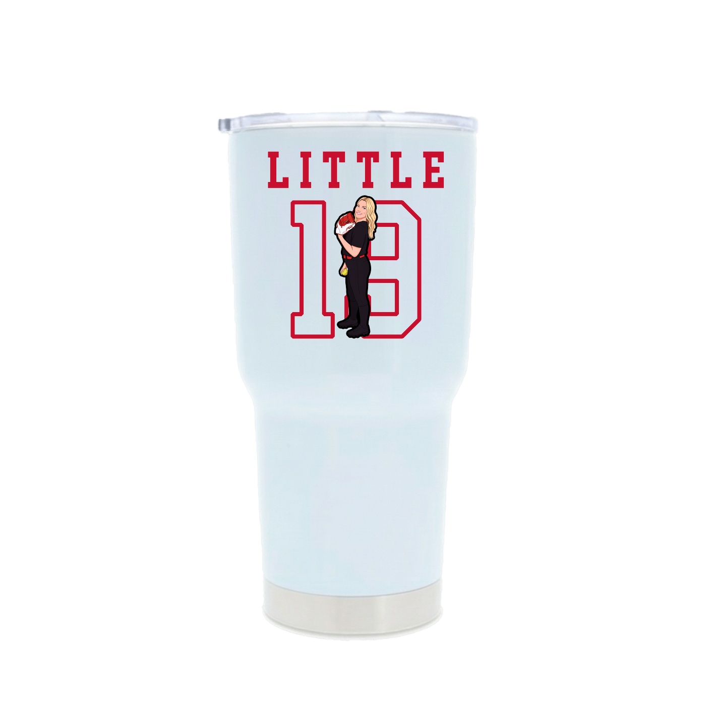 30oz Stainless Steel Tumbler — Shirsey in White
