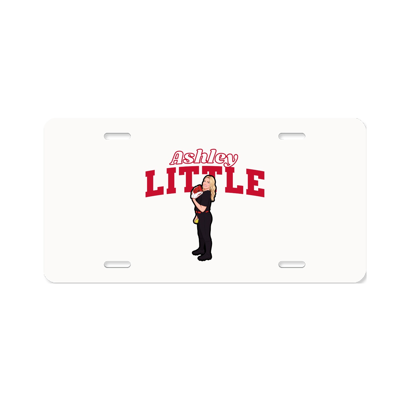 License Plate — Name Arch in Classic