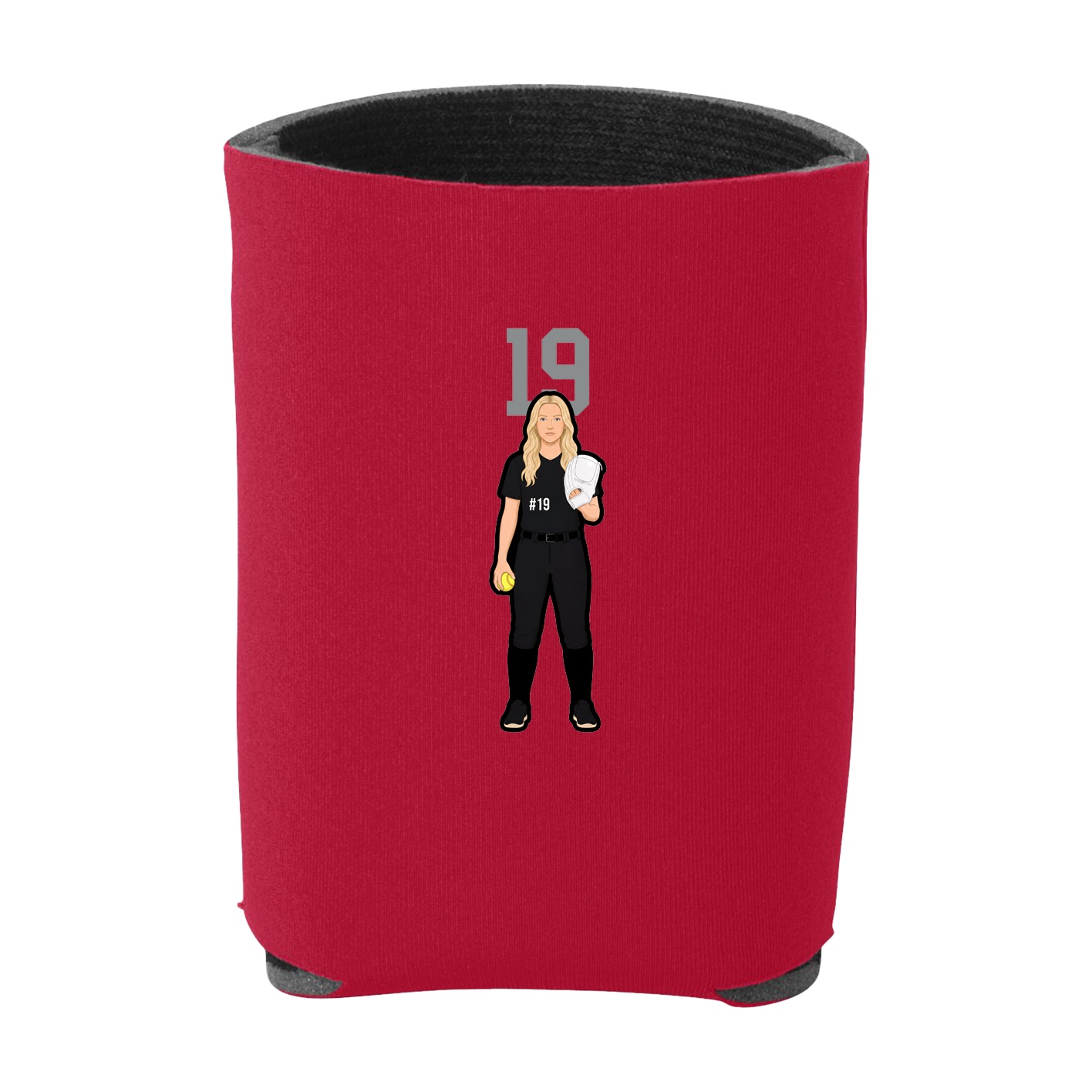 Can Holder — Number Top in Red