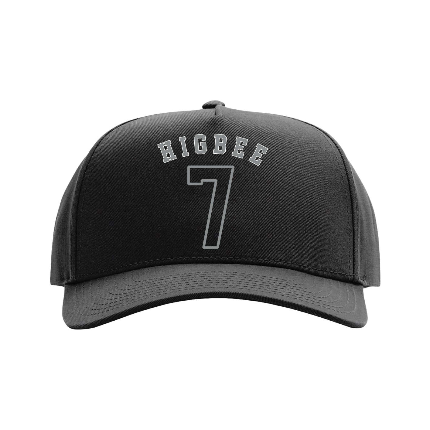 Full Fabric Five-Panel Champ Cap — Shirsey Arch in Black