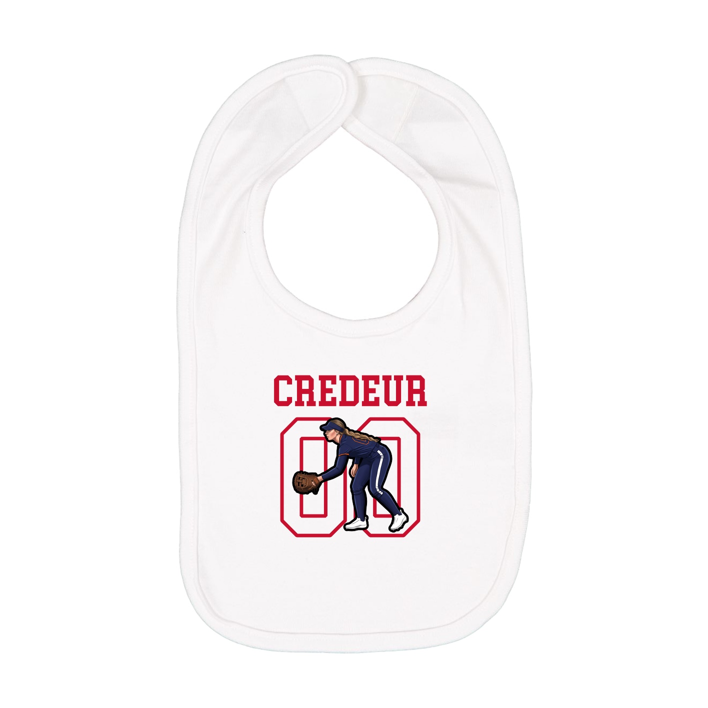 Infant Bib — Shirsey in White