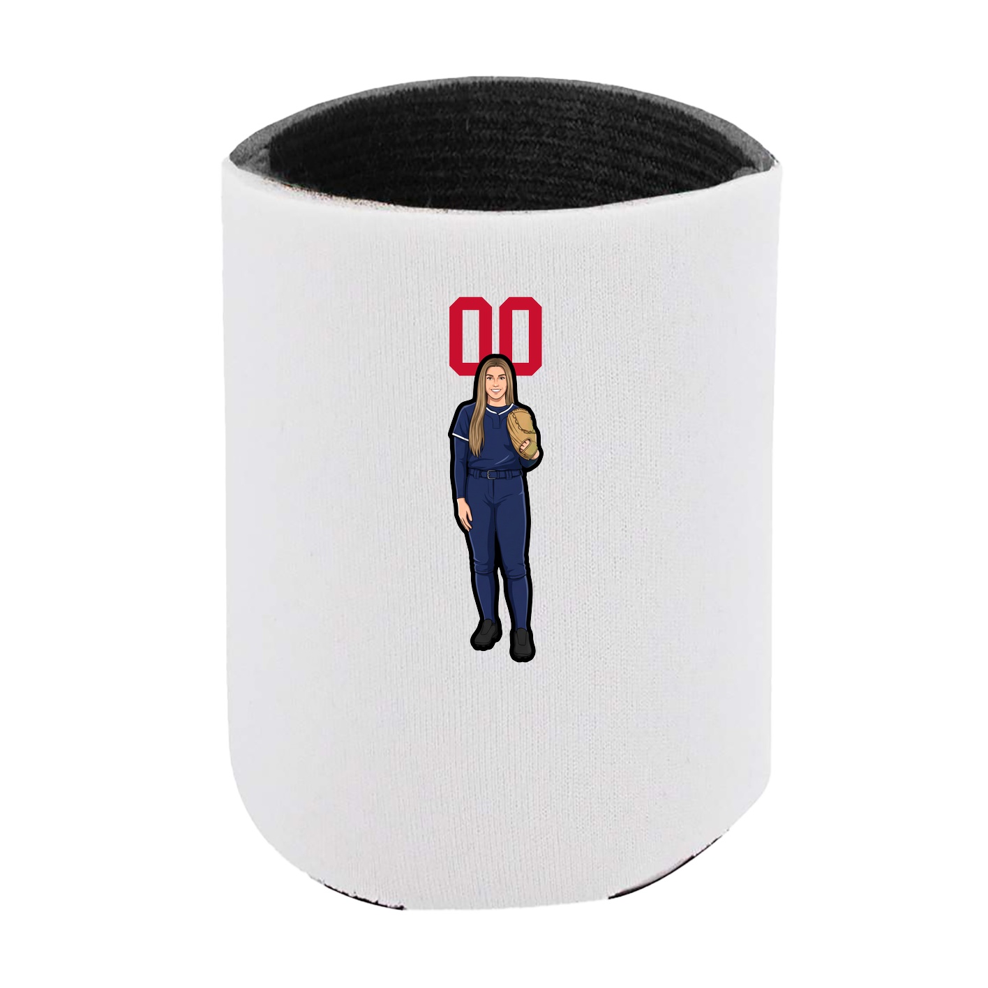 Can Holder — Number Top in White