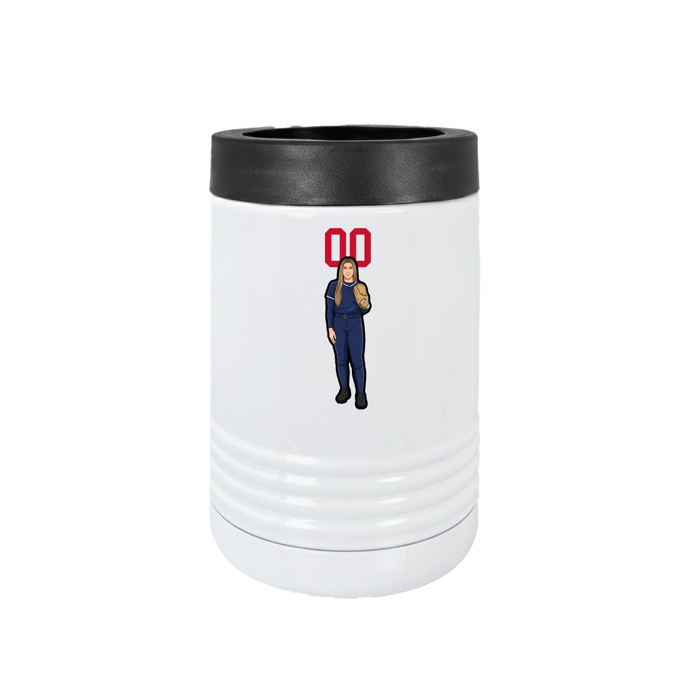 Beverage Holder — Number Top in White