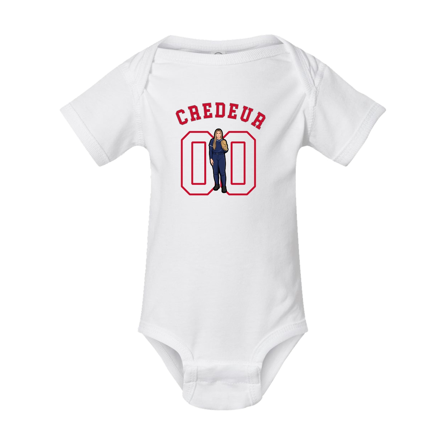 Baby Onesie — Shirsey Arch in White