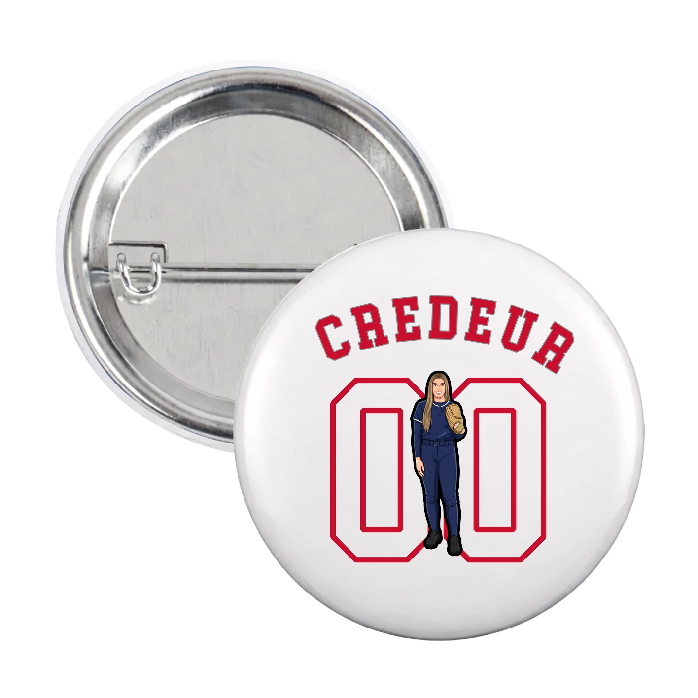Game Day Button — Shirsey Arch in White