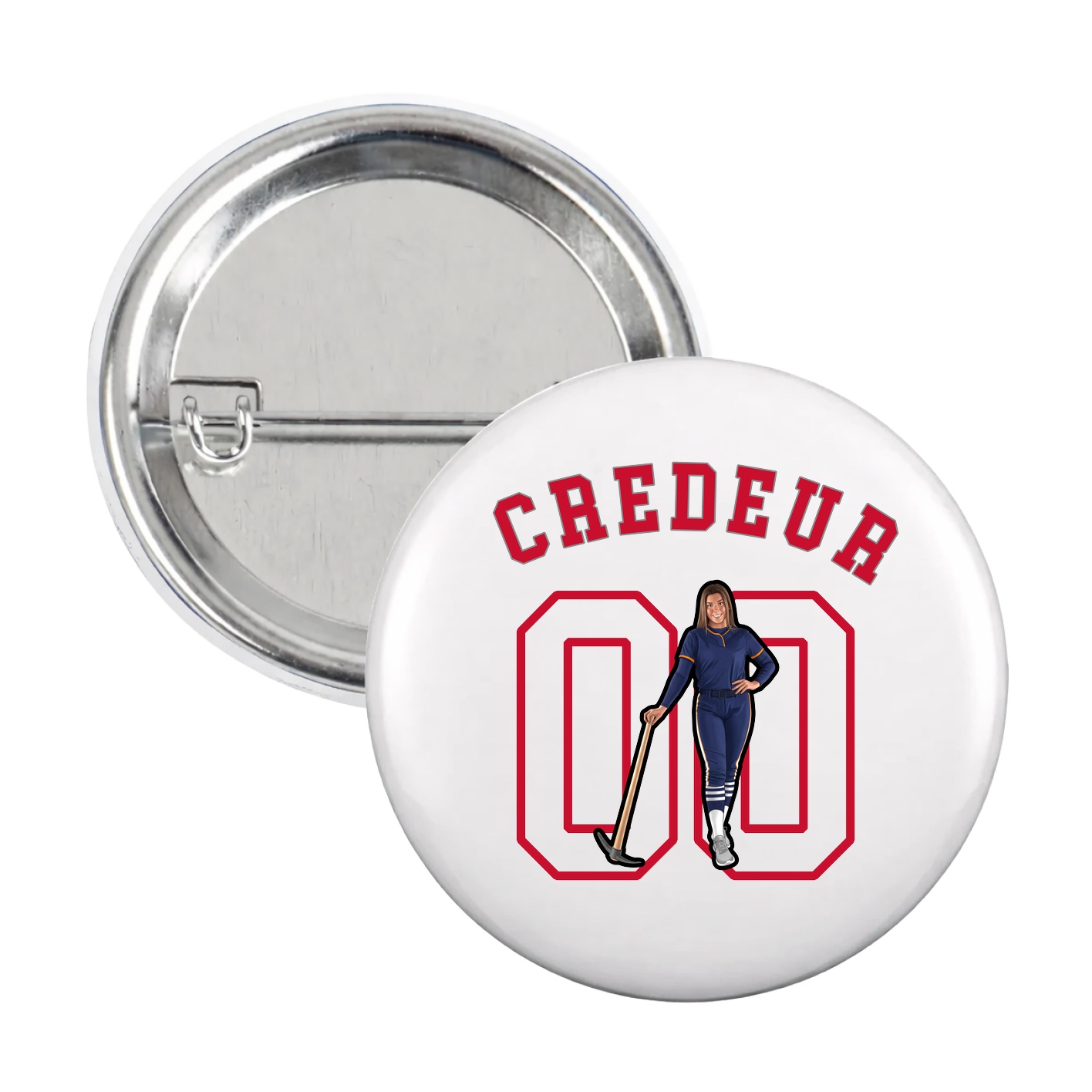 Game Day Button — Shirsey Arch in White