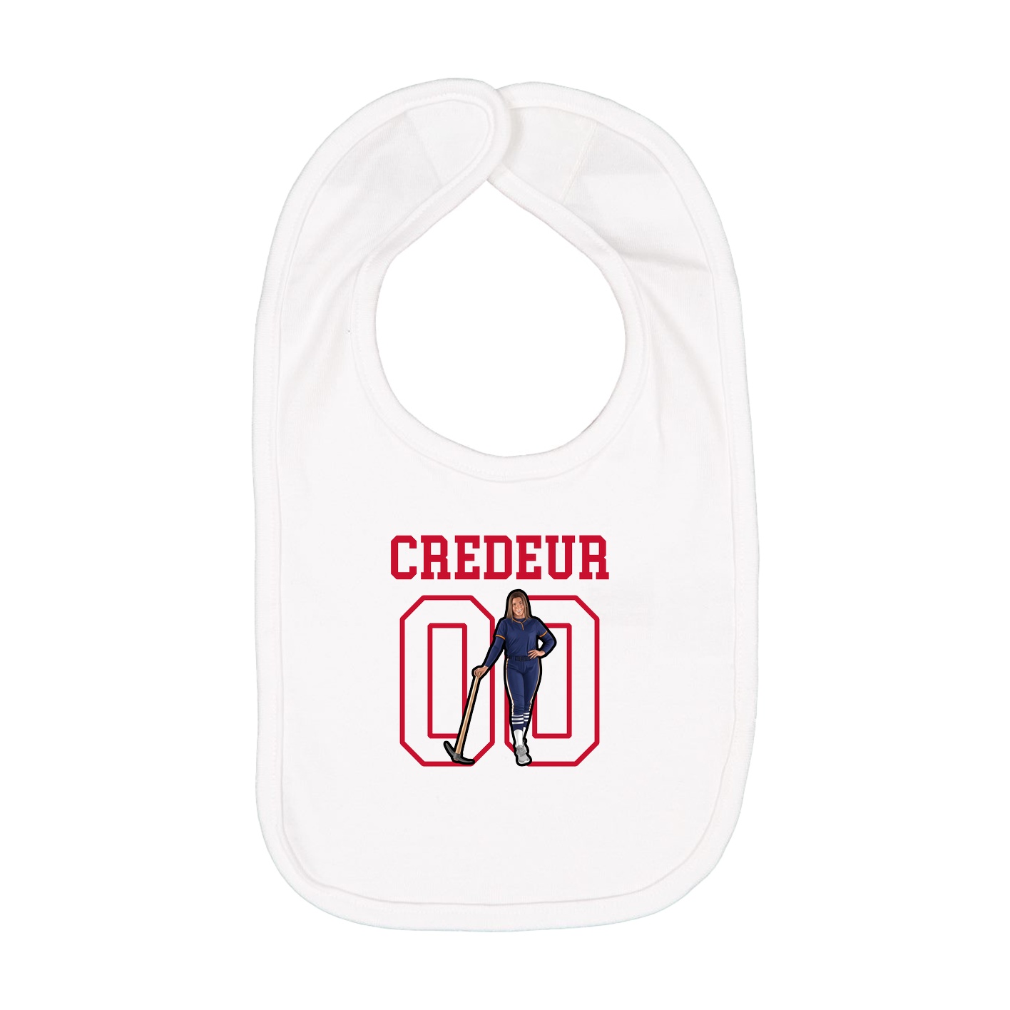Infant Bib — Shirsey in White