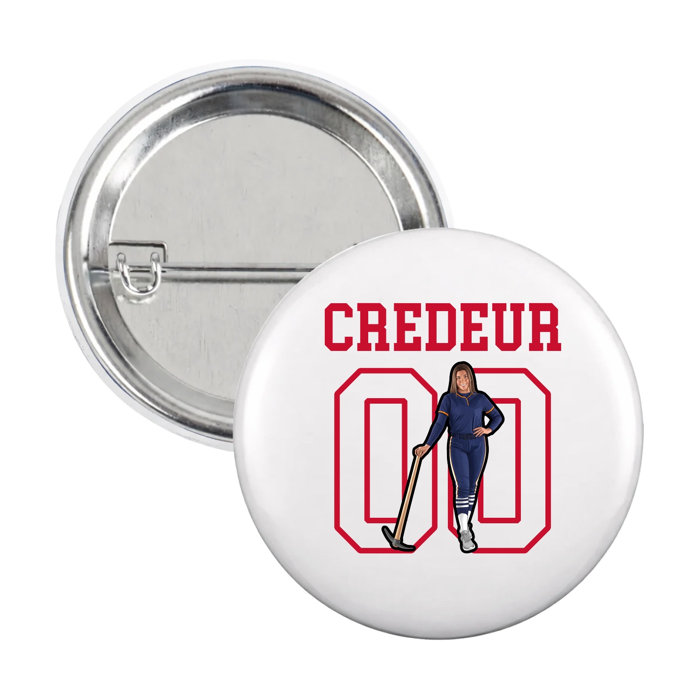 Game Day Button — Shirsey in White