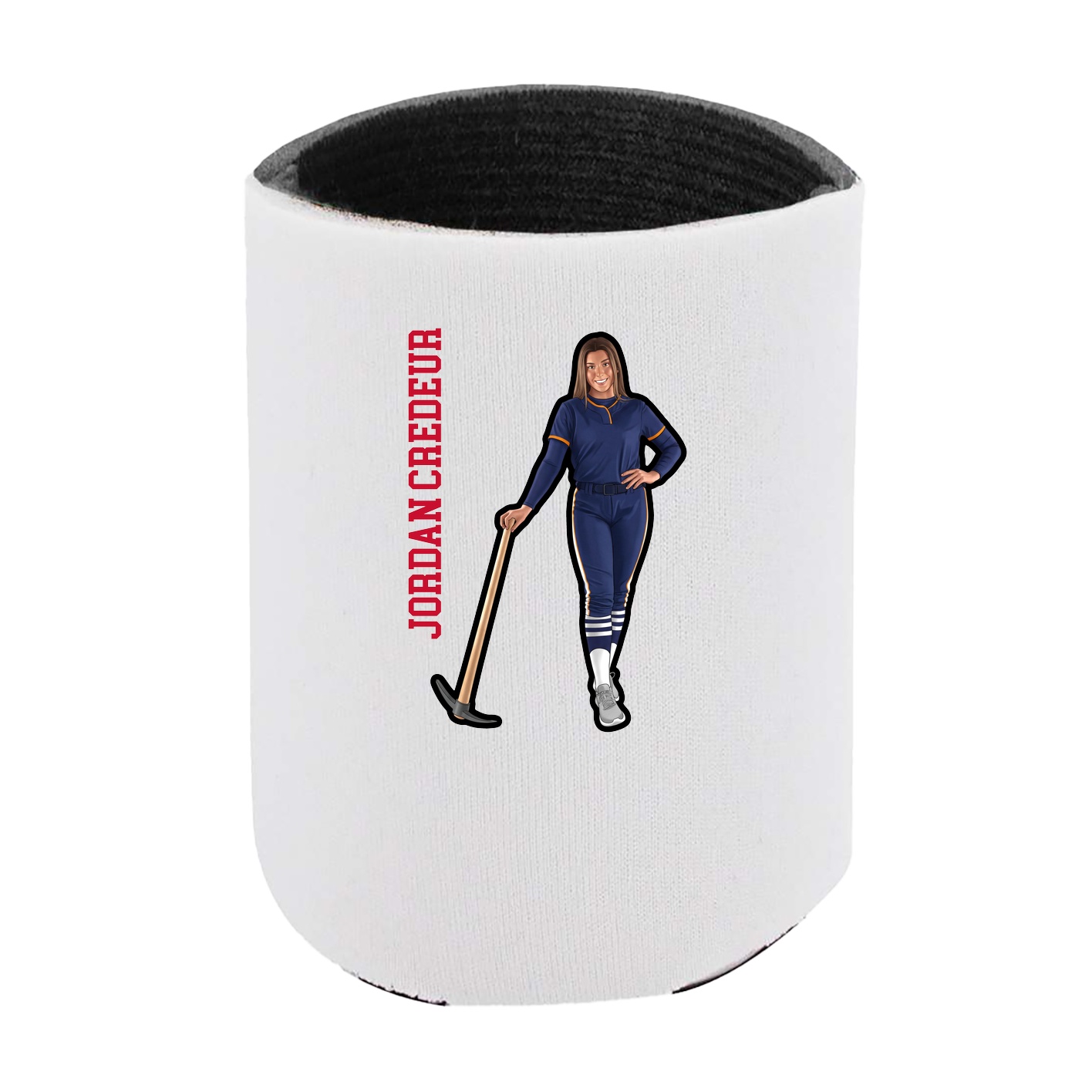 Can Holder — Name Vertical in White