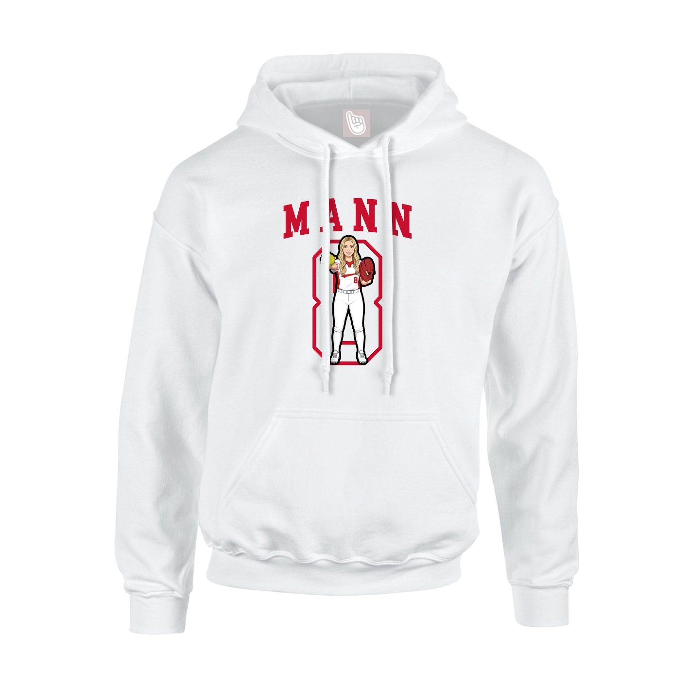 Hoodie — Shirsey in White