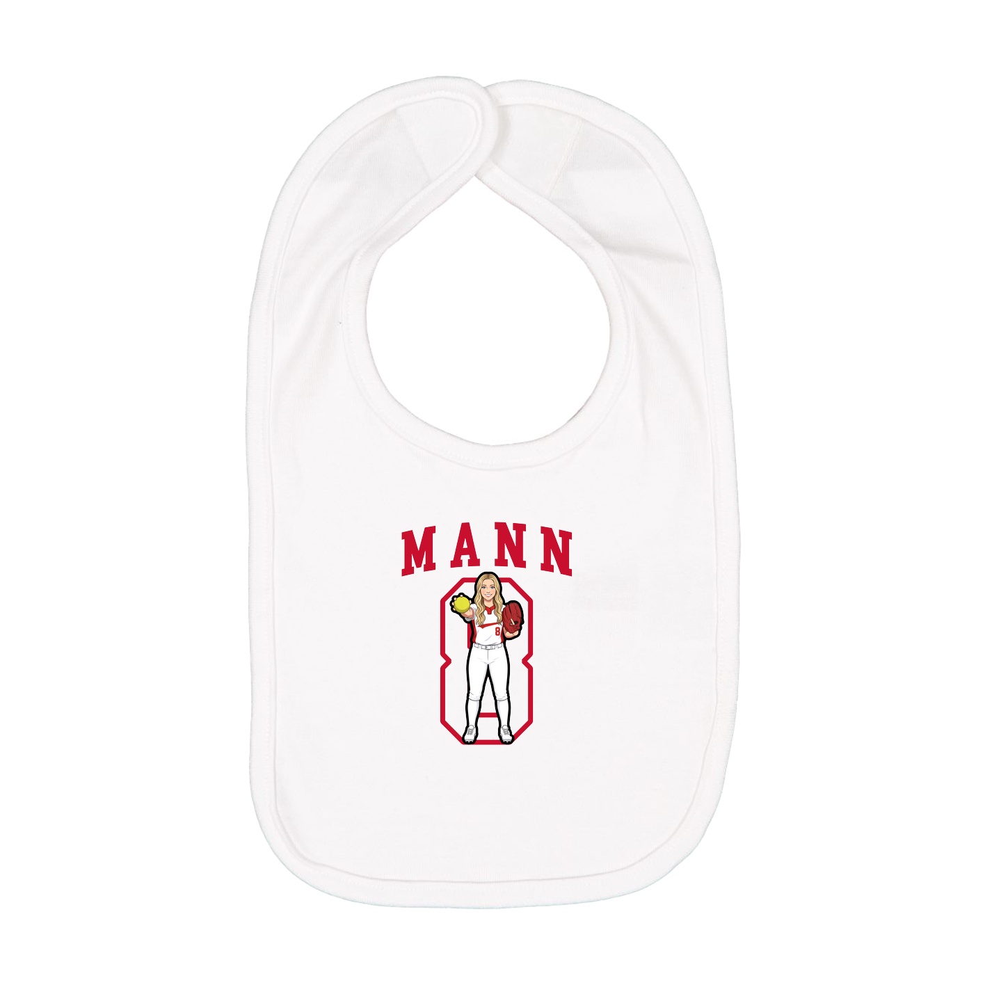 Infant Bib — Shirsey in White