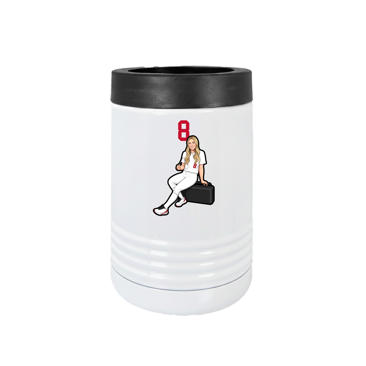 Beverage Holder — Number Top in White