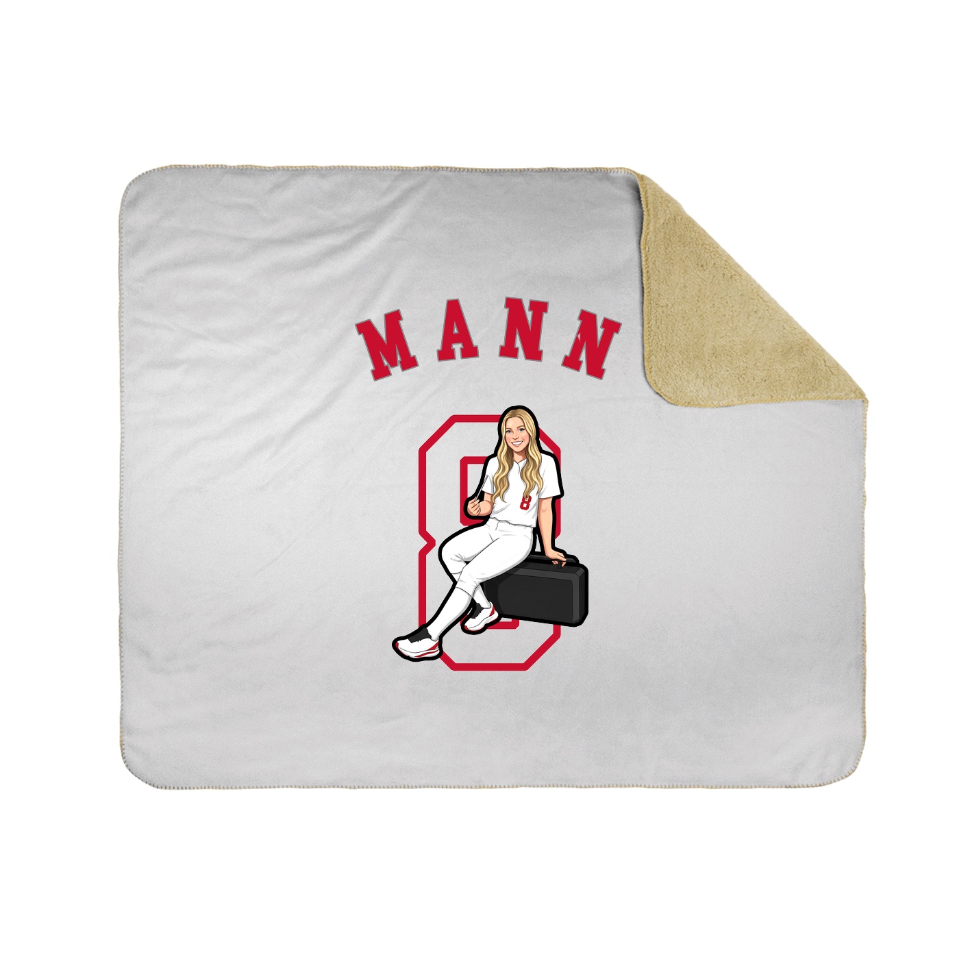 Throw Blanket — Shirsey Arch in White