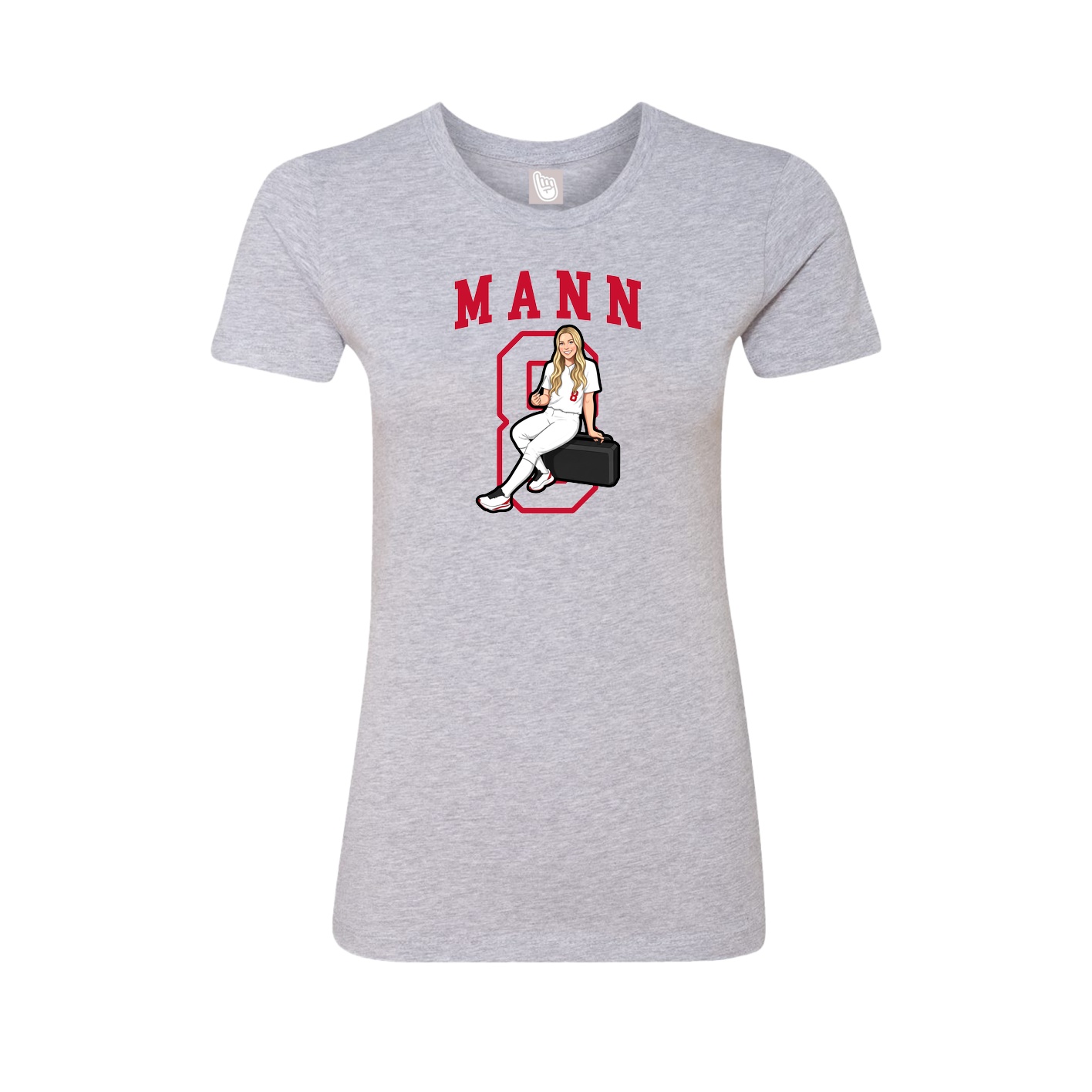 Fitted Women's Tee — Shirsey in Grey