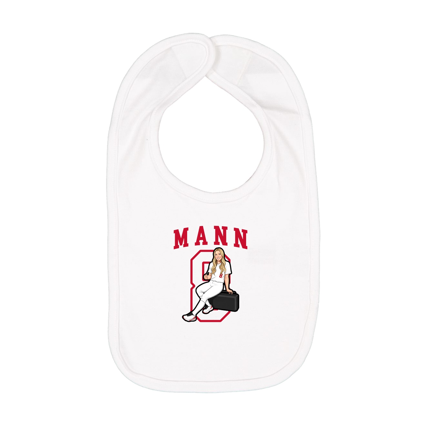 Infant Bib — Shirsey in White