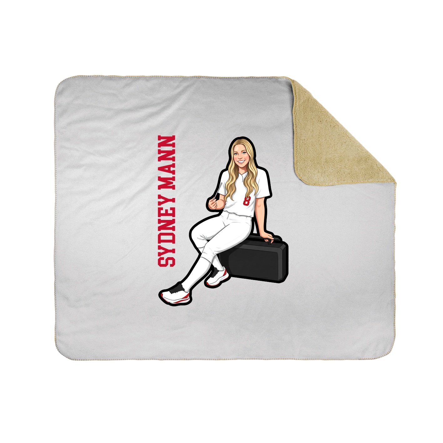 50x60 Sherpa Lined Throw Blanket