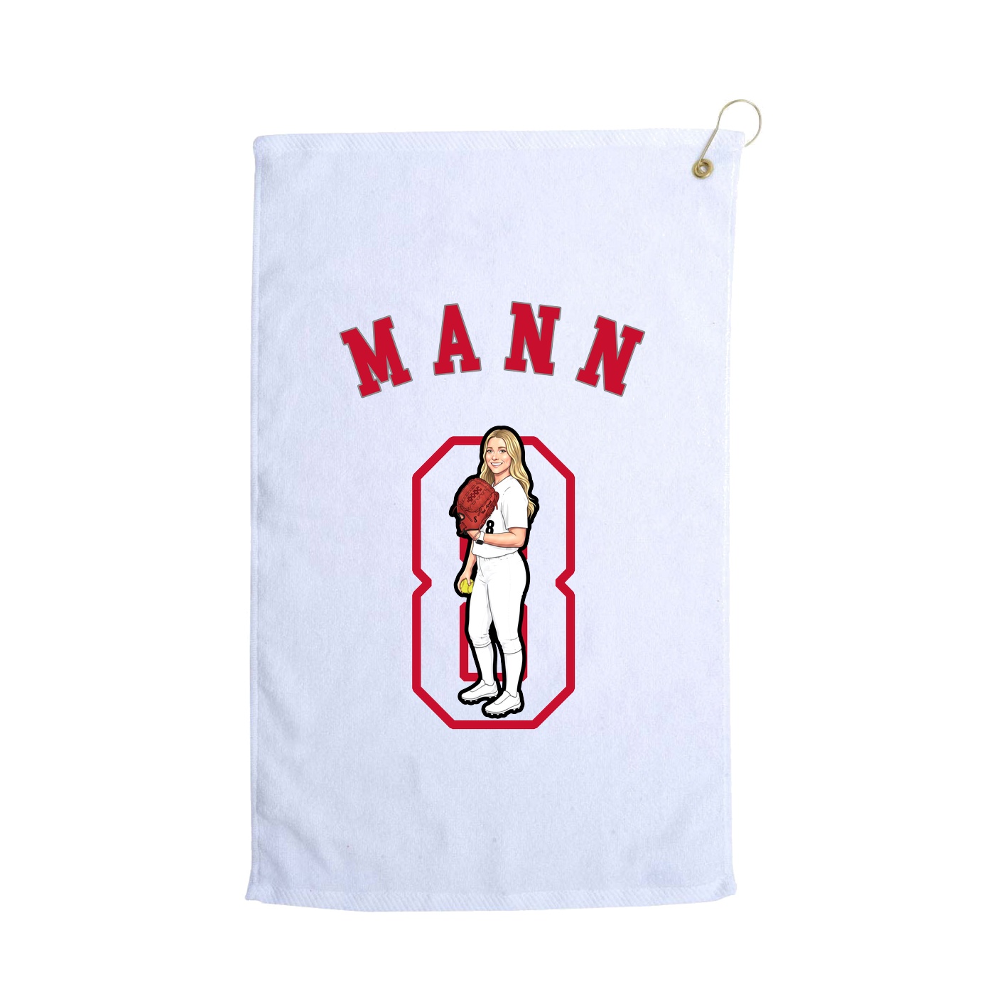 Golf Towel — Shirsey Arch in White