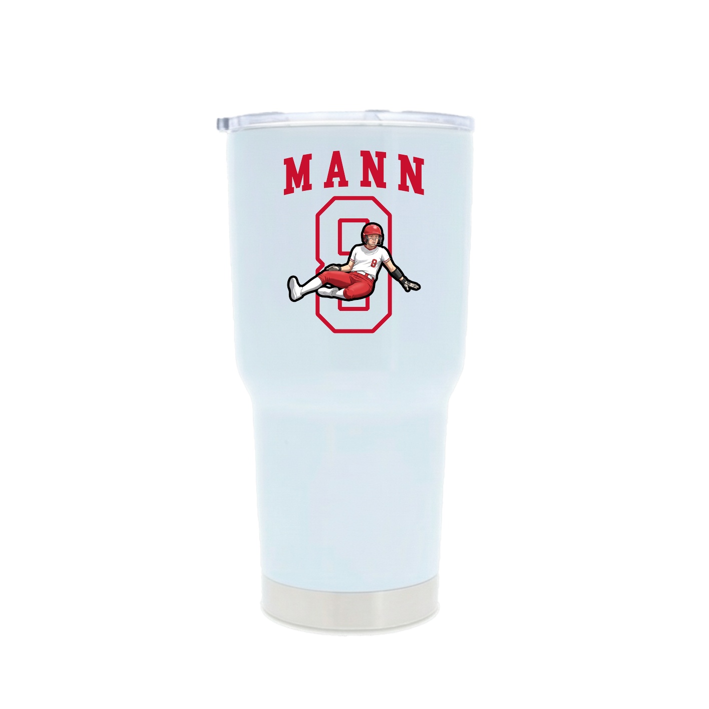 30oz Stainless Steel Tumbler — Shirsey in White