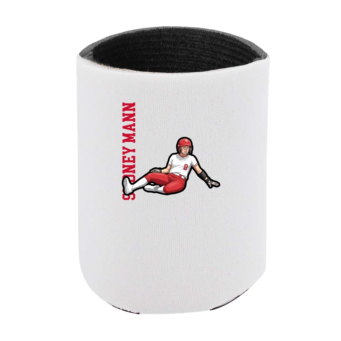 Can Holder — Name Vertical in White