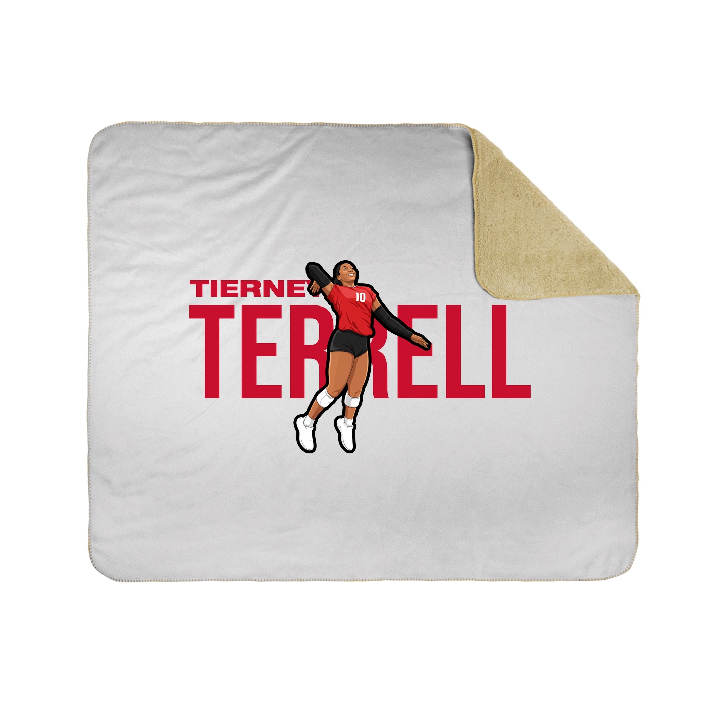 Throw Blanket — Player Name in White