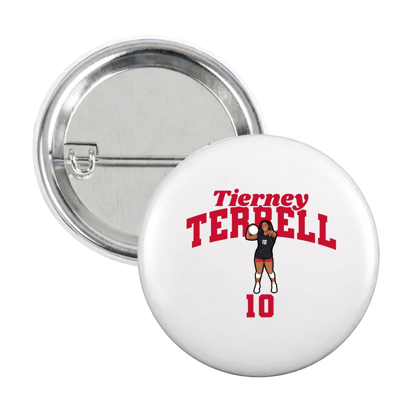 Game Day Button — Signature Arch in White