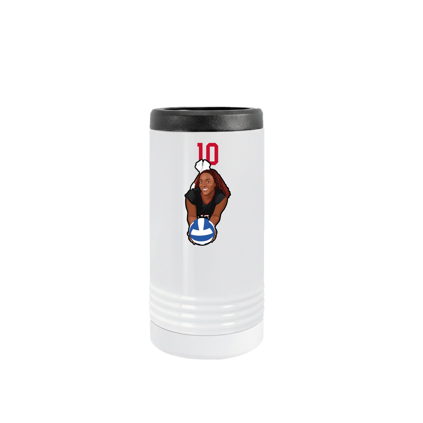 Slim Beverage Holder — Number Top in White
