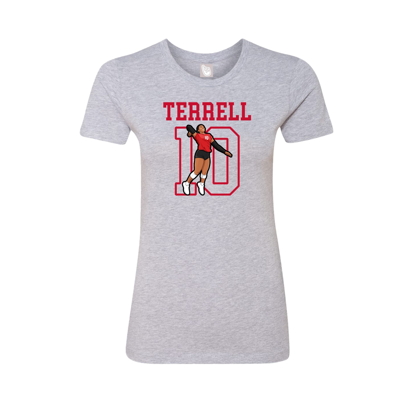 Fitted Women's Tee — Shirsey in Grey