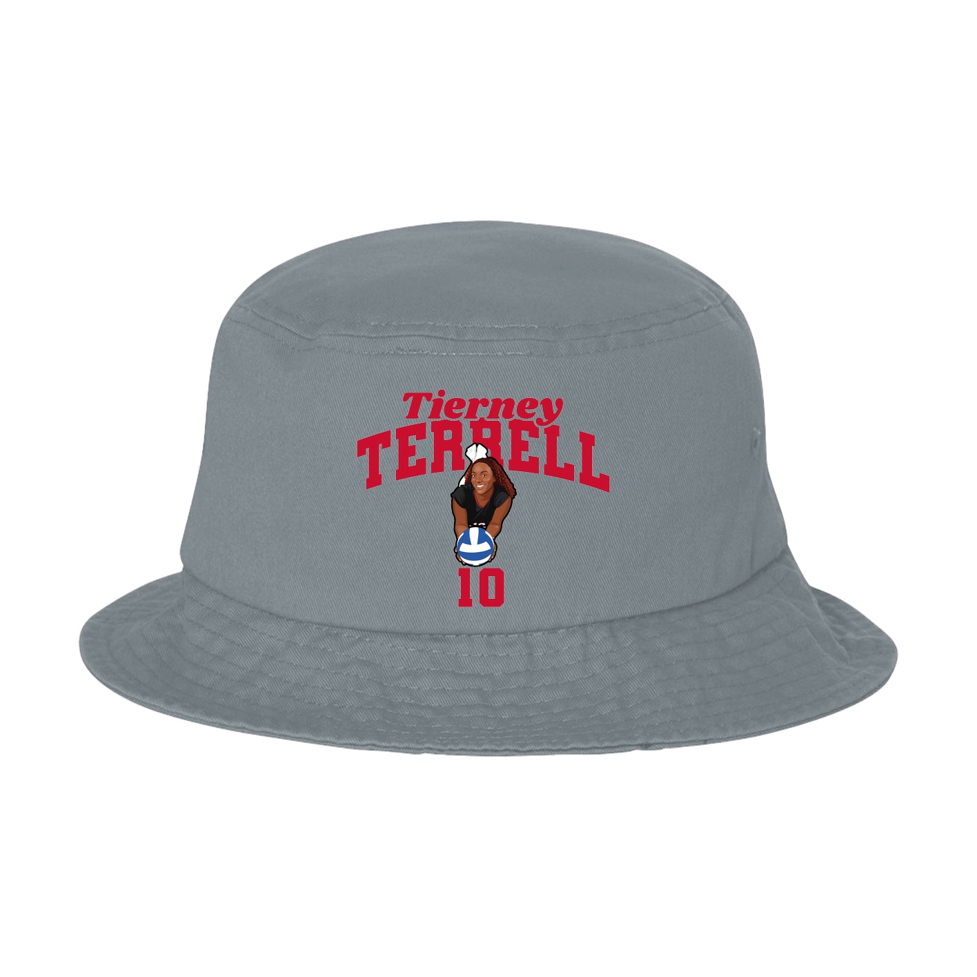 Bucket Cap — Signature Arch in Grey