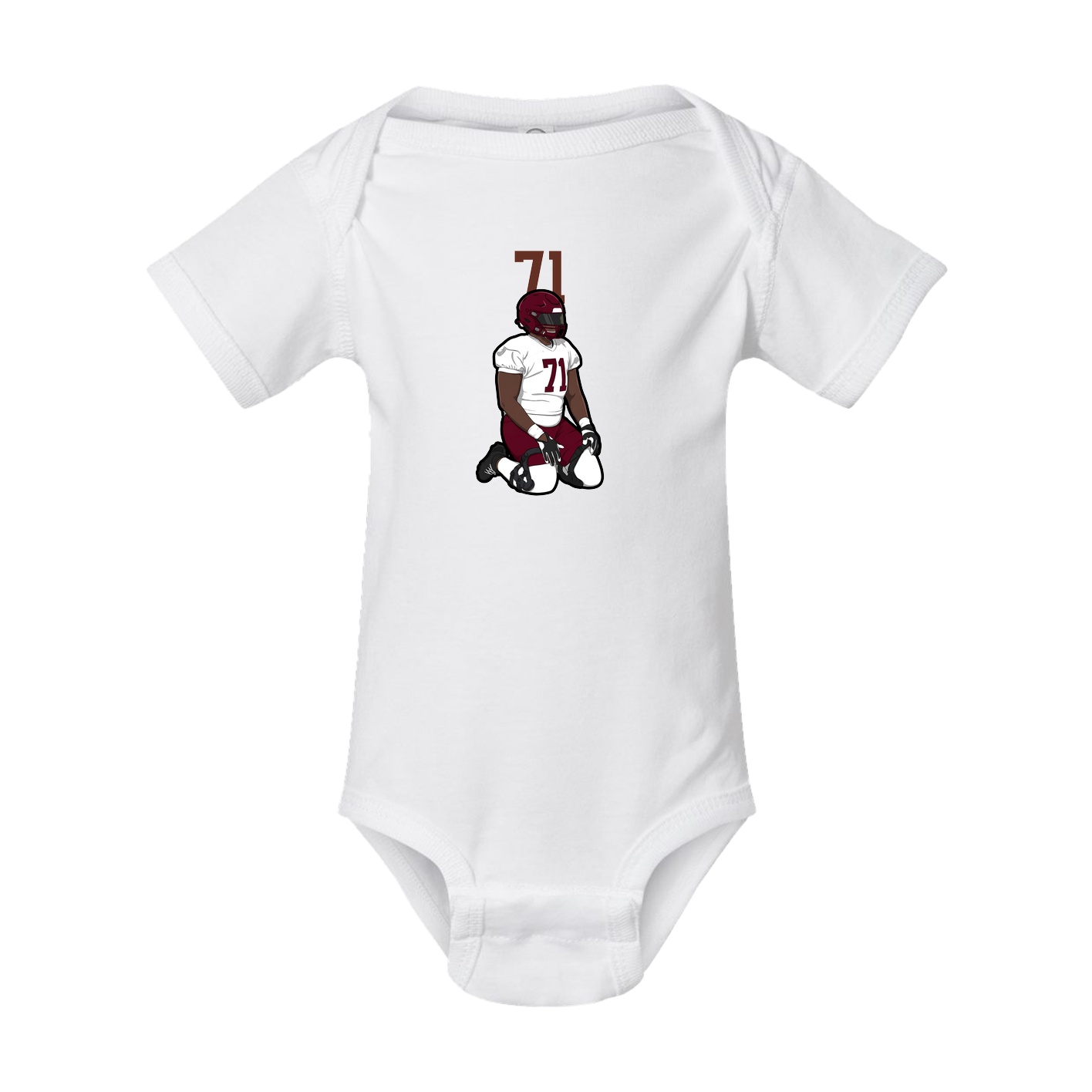 Baby Onesie — Number Top in White