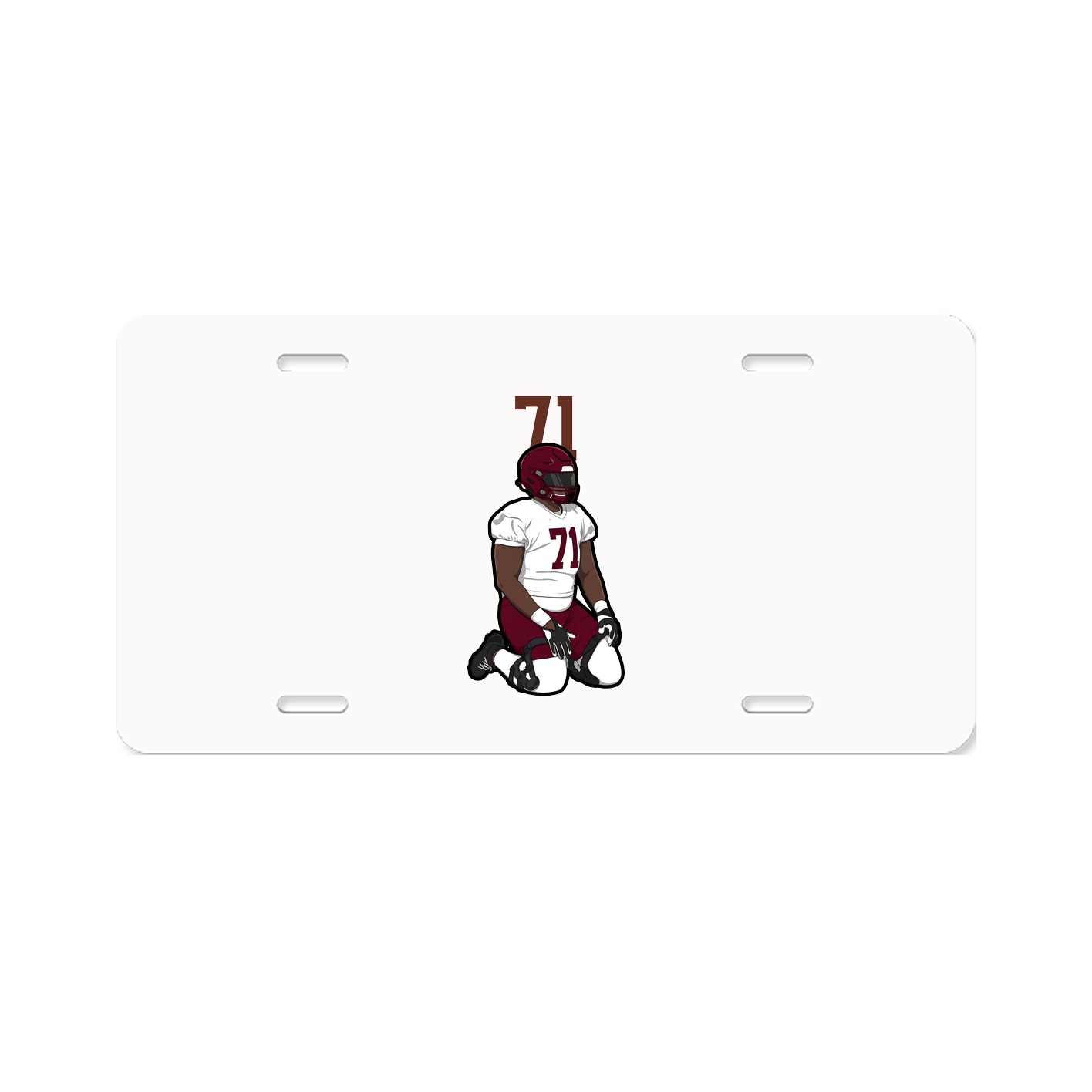 License Plate — Number Top in Classic