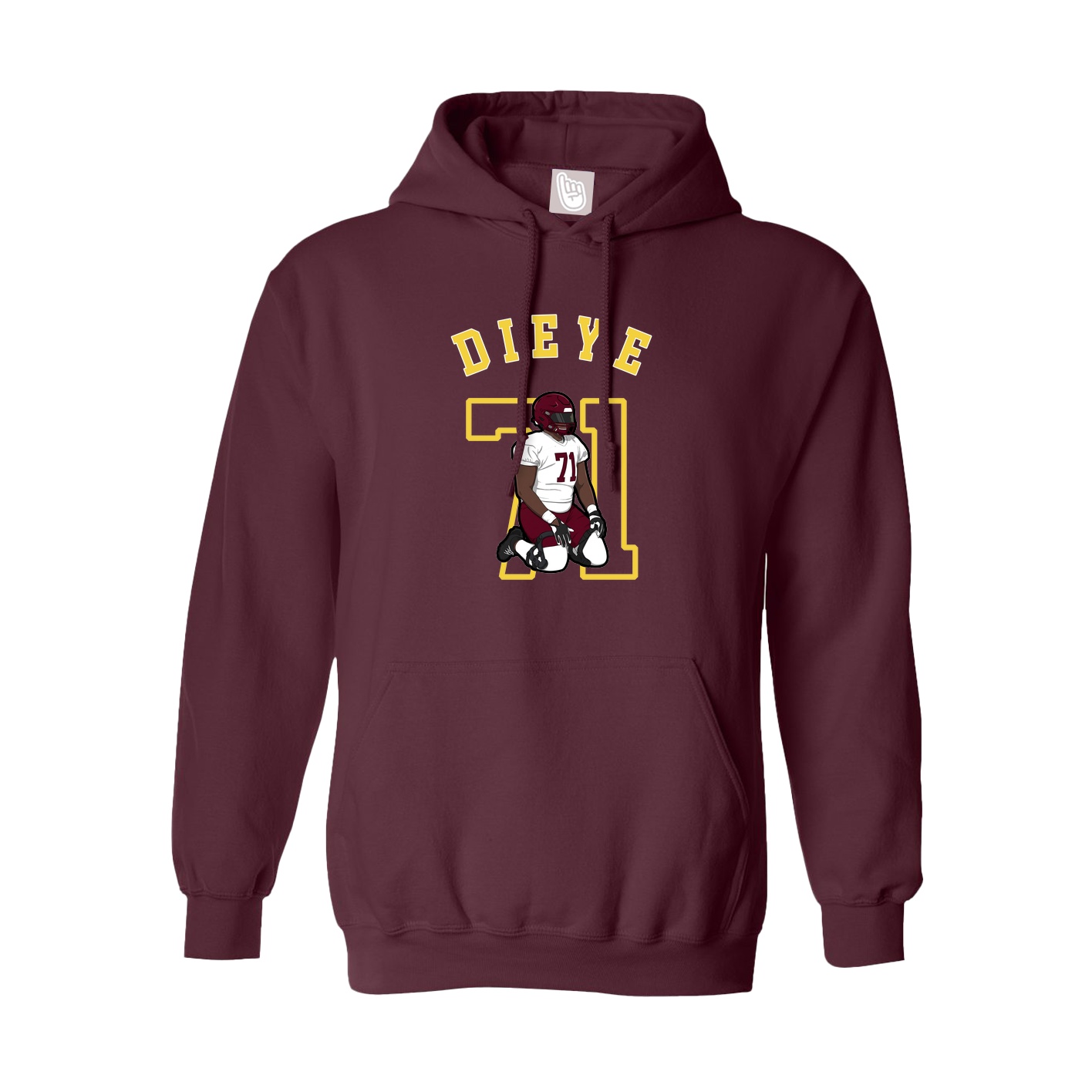 Hoodie — Shirsey Arch in Maroon