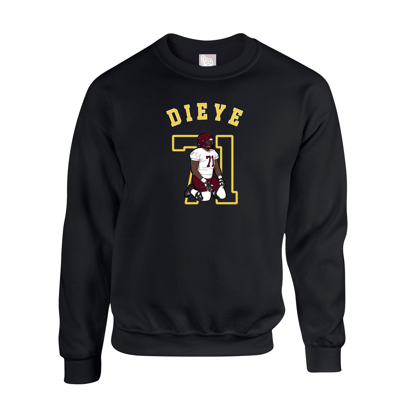 Fleece Crew — Shirsey Arch in Black