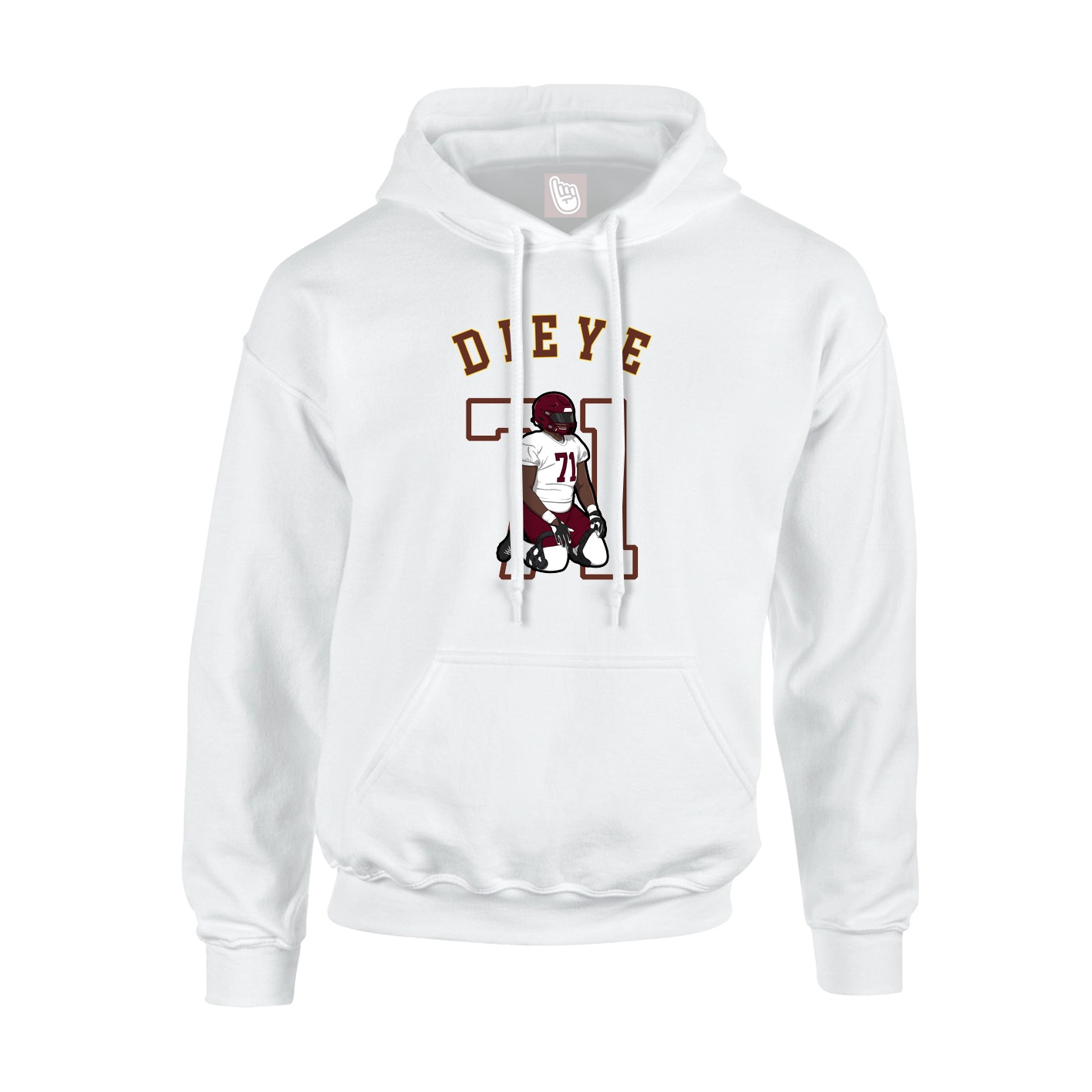 Youth Hoodie — Shirsey Arch in White