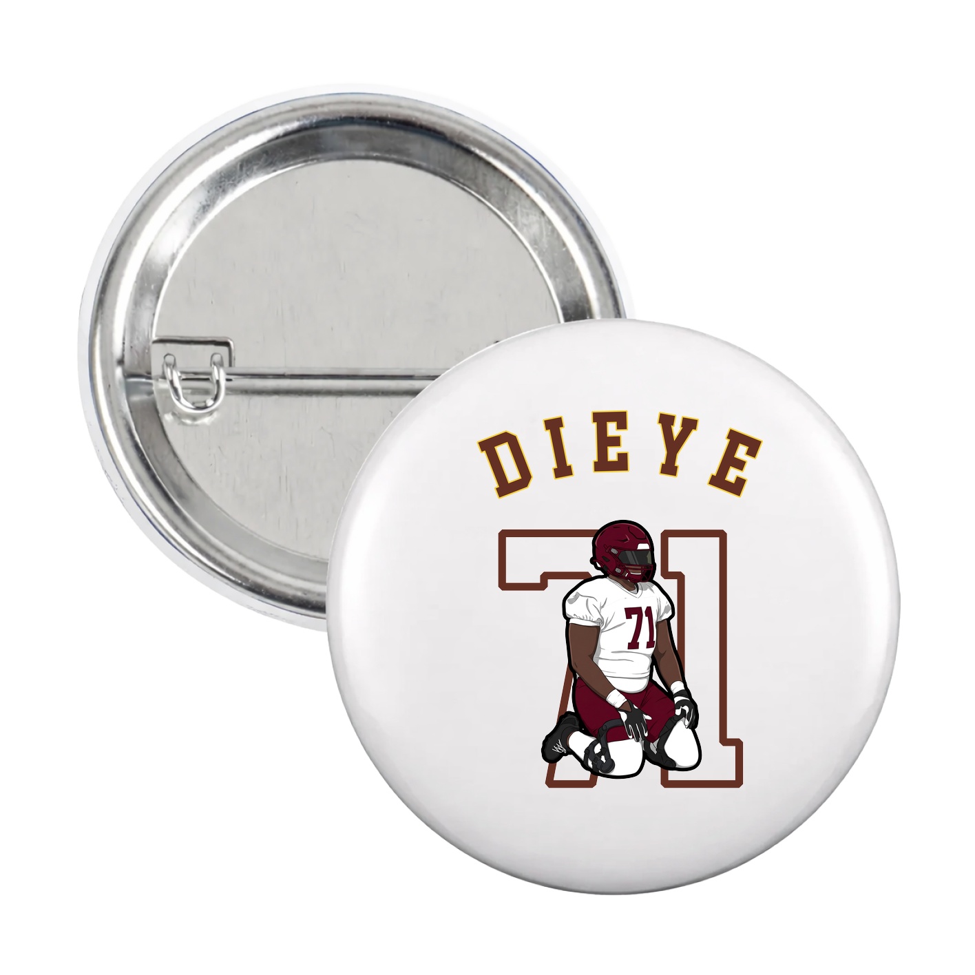 Game Day Button — Shirsey Arch in White