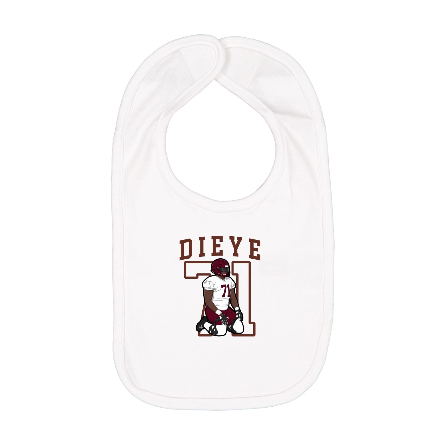 Infant Bib — Shirsey in White