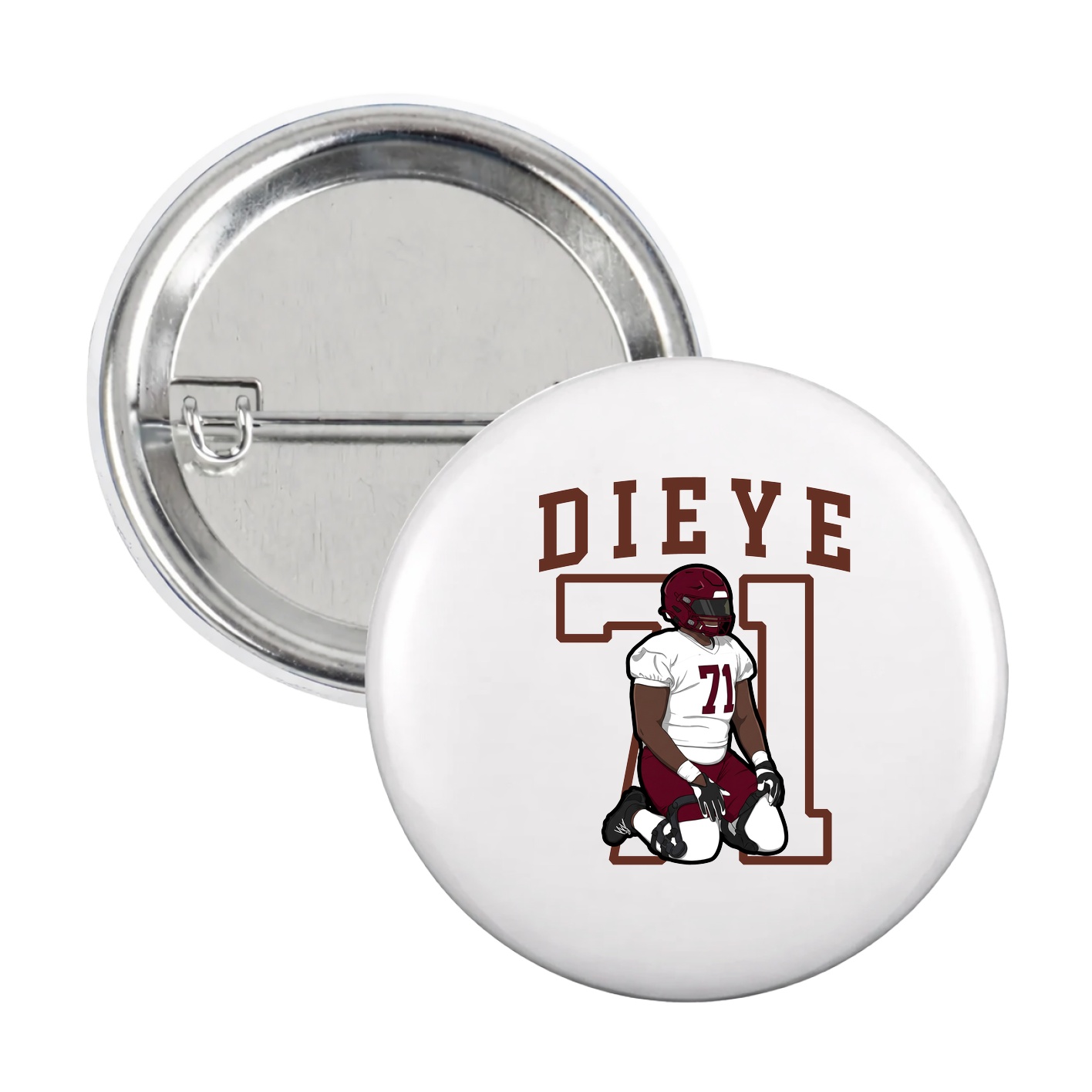 Game Day Button — Shirsey in White