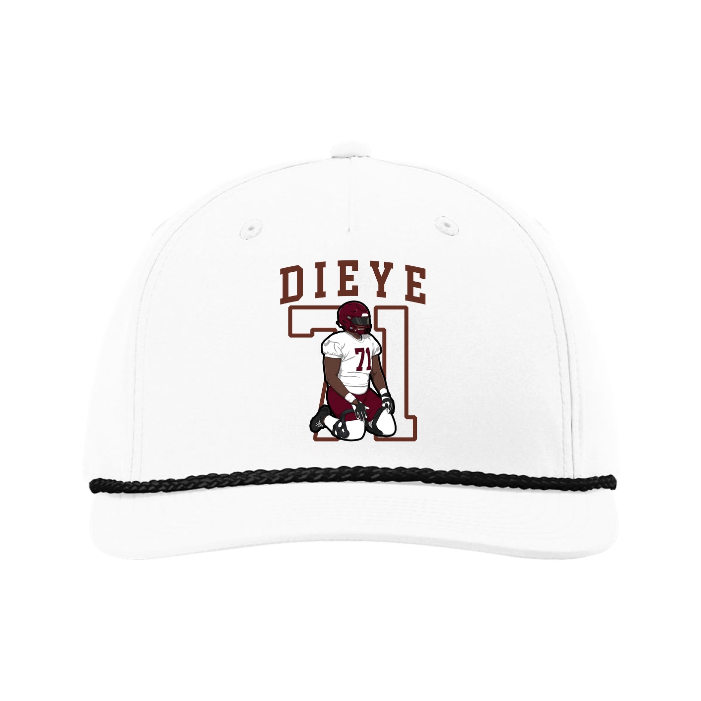 Five-Panel Classic Rope Cap — Shirsey in White