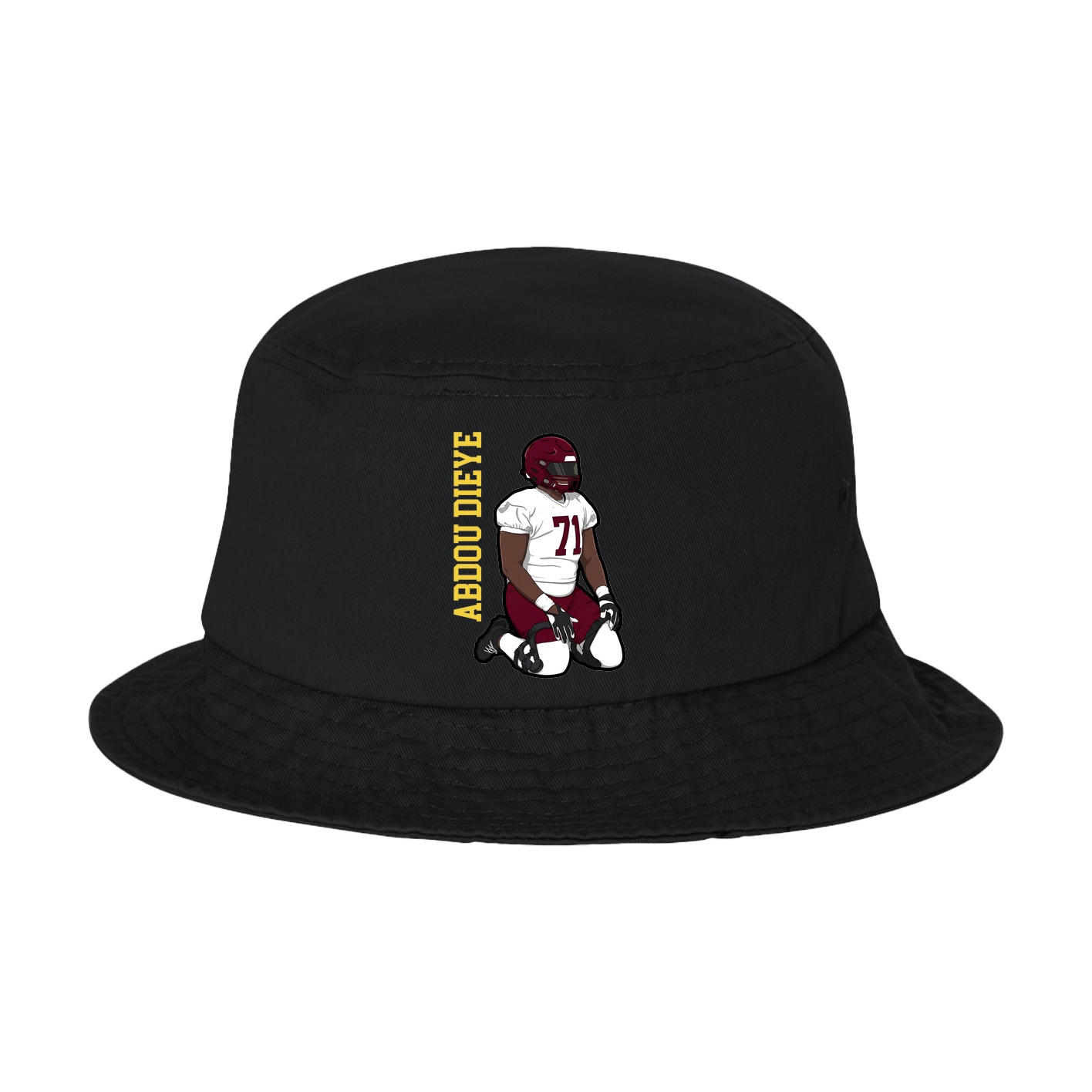 Bucket Cap — Name Vertical in Black