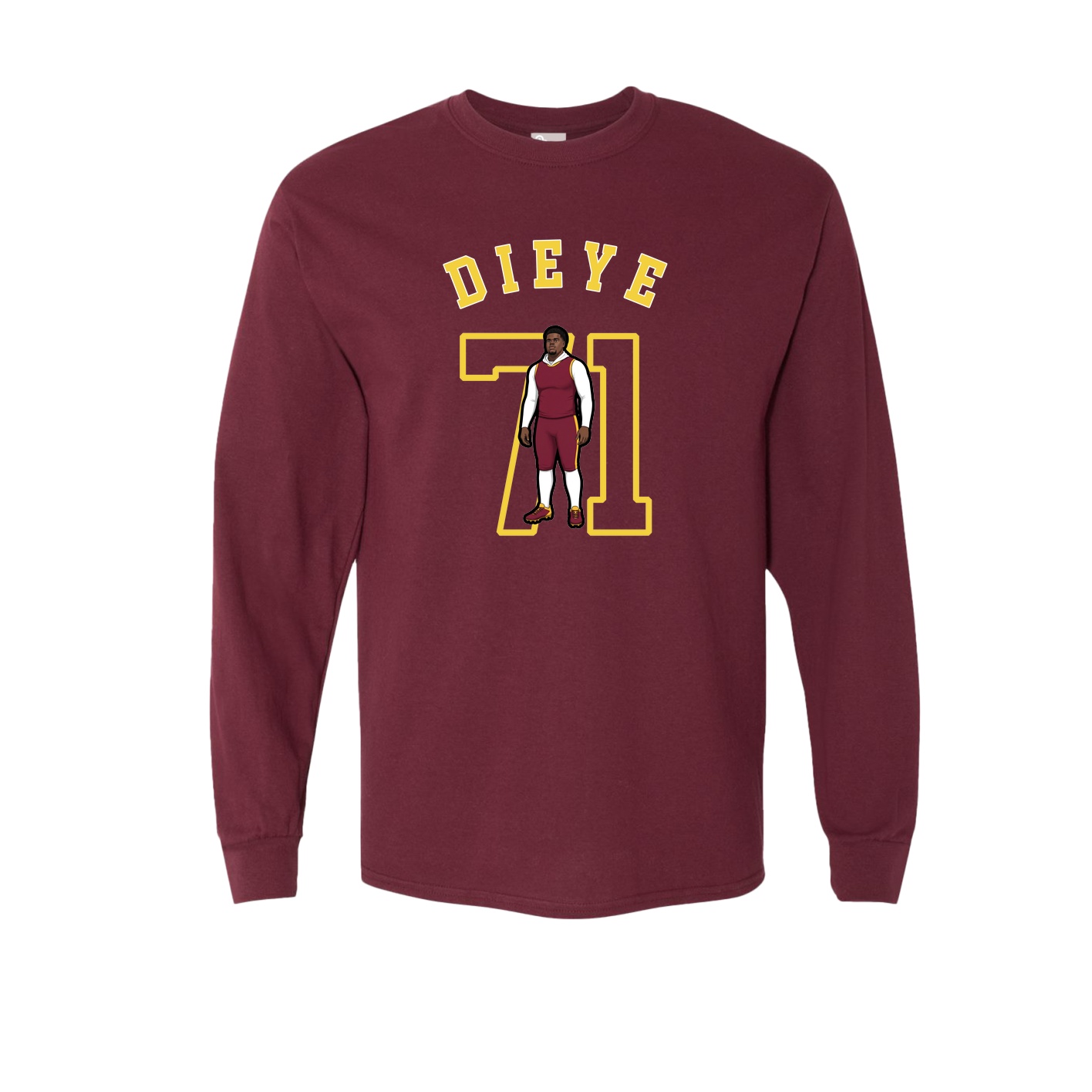 Long Sleeve Tee — Shirsey Arch in Maroon
