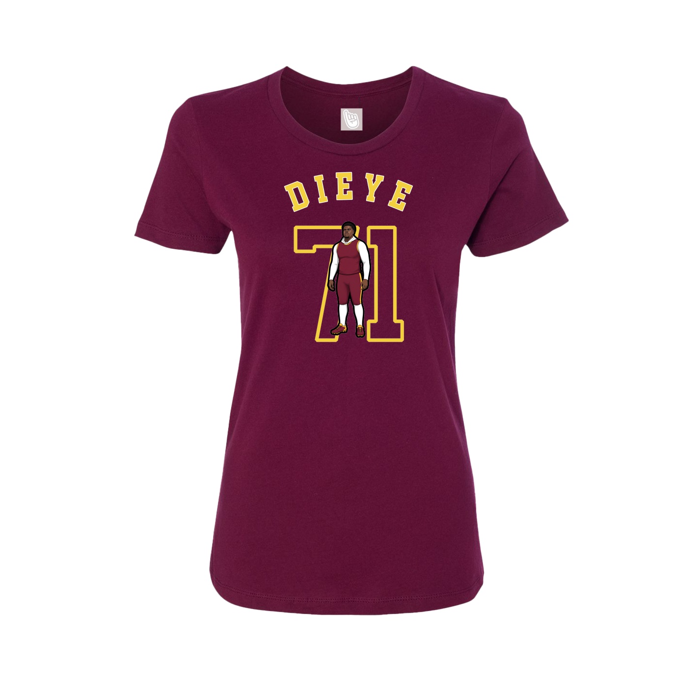 Womens Tee — Shirsey Arch in Maroon
