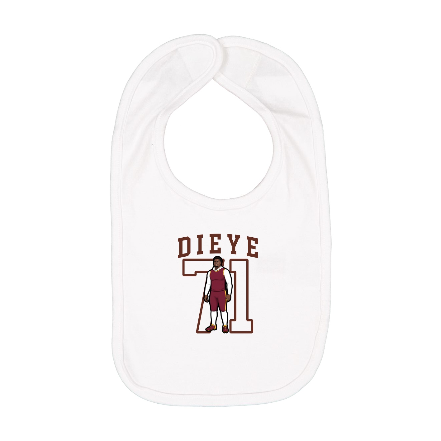 Infant Bib — Shirsey in White